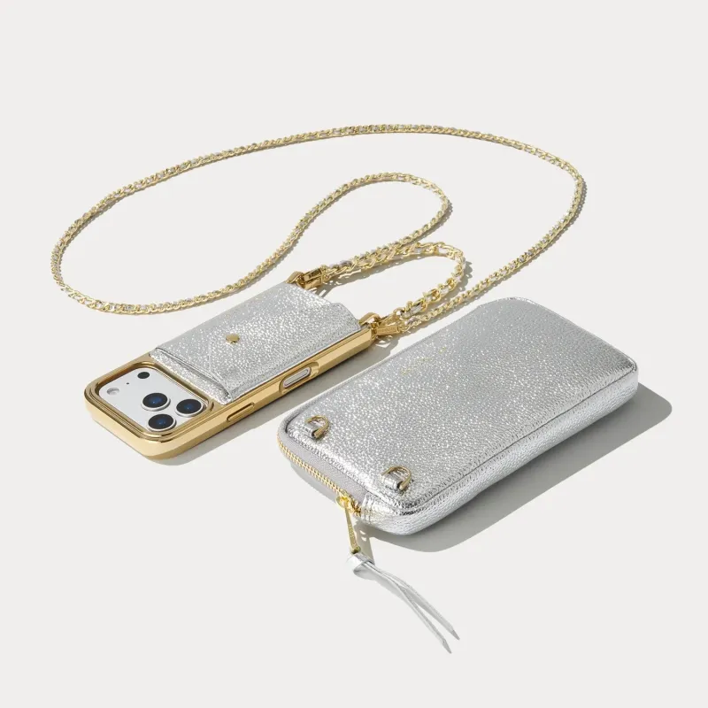 Lily Pouch Set - Metallic Silver/Chrome Gold made by Bandolier