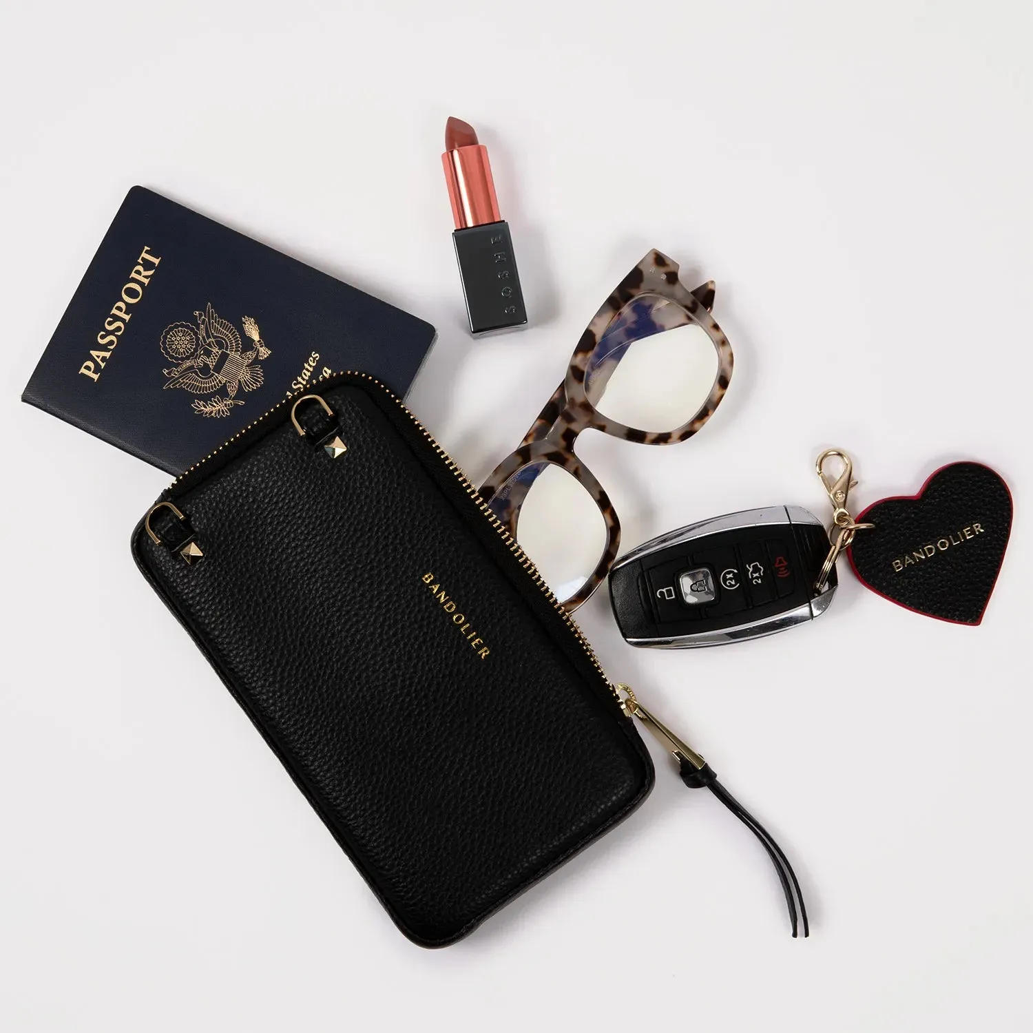 Brooke Canvas Pouch Set - Cream Black/Gold sold by Bandolier product image thumbnail 5