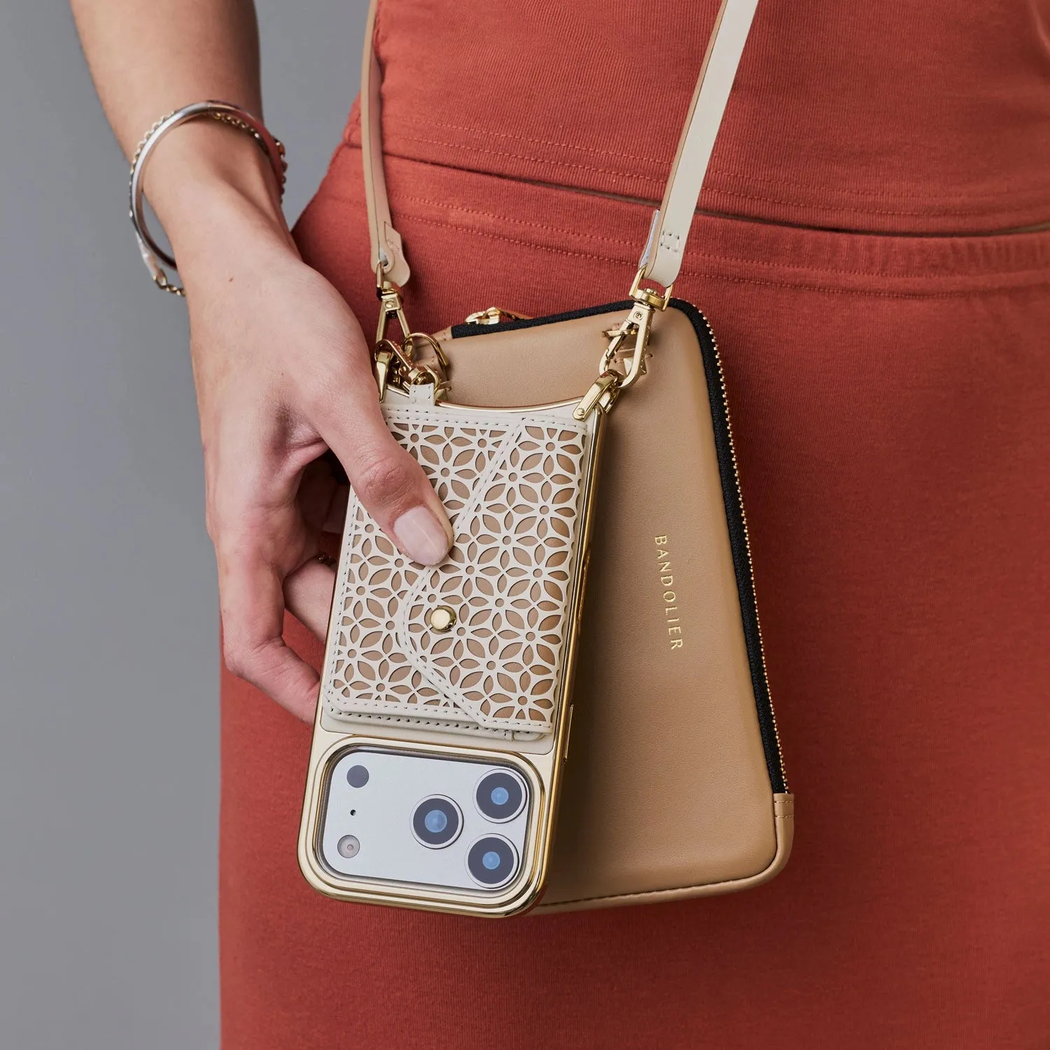 Mira Chrome Magnet Essentials Set - Ivory Tan/Chrome Gold sold by Bandolier product image thumbnail 2