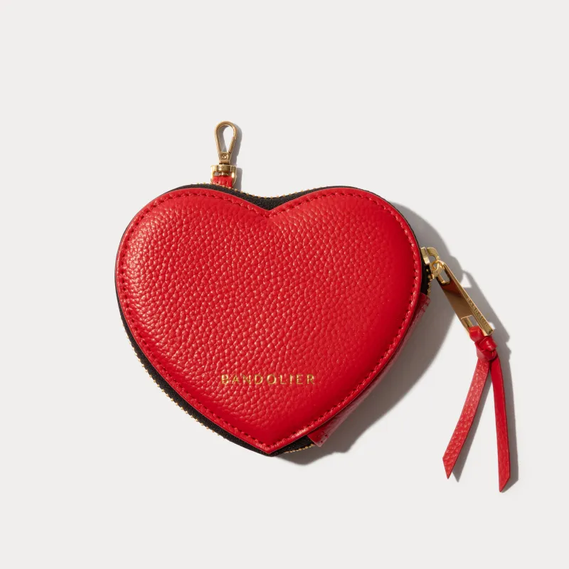Magnet Heart Wallet - Red/Gold made by Bandolier
