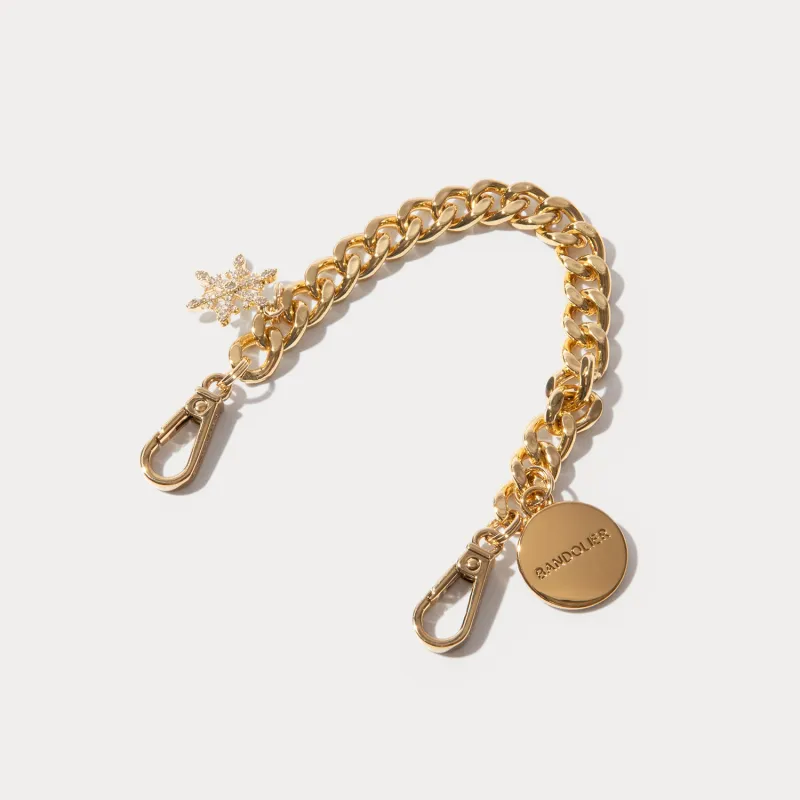 Snowflake Wristlet - Gold/Gold made by Bandolier