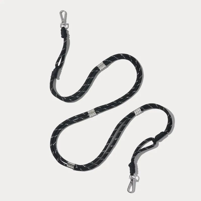 Layla Rope Strap - Black/Silver made by Bandolier