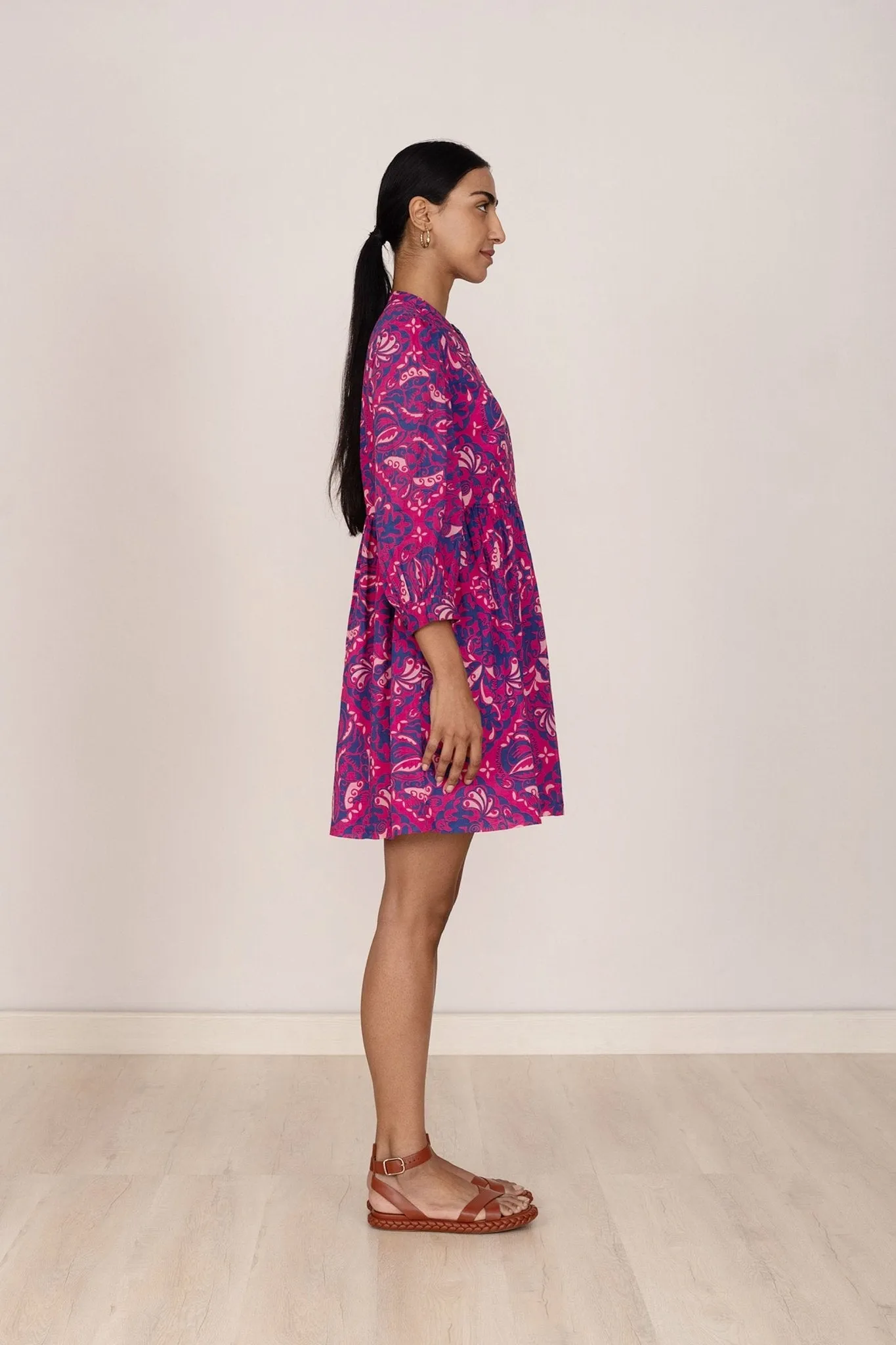 Lucia Dress Bandana Fuchsia sold by Banjanan product image thumbnail 5