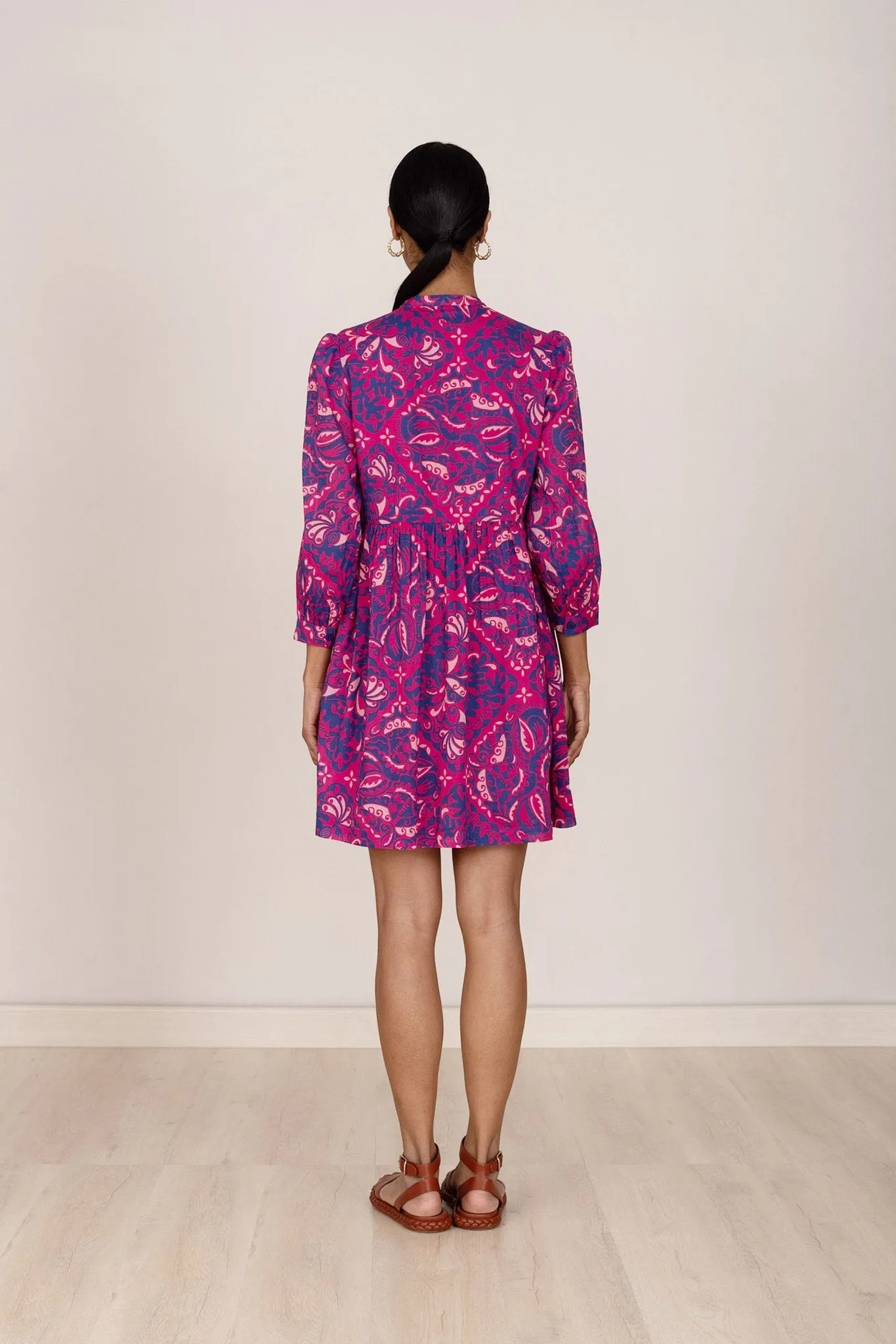 Lucia Dress Bandana Fuchsia sold by Banjanan product image thumbnail 3