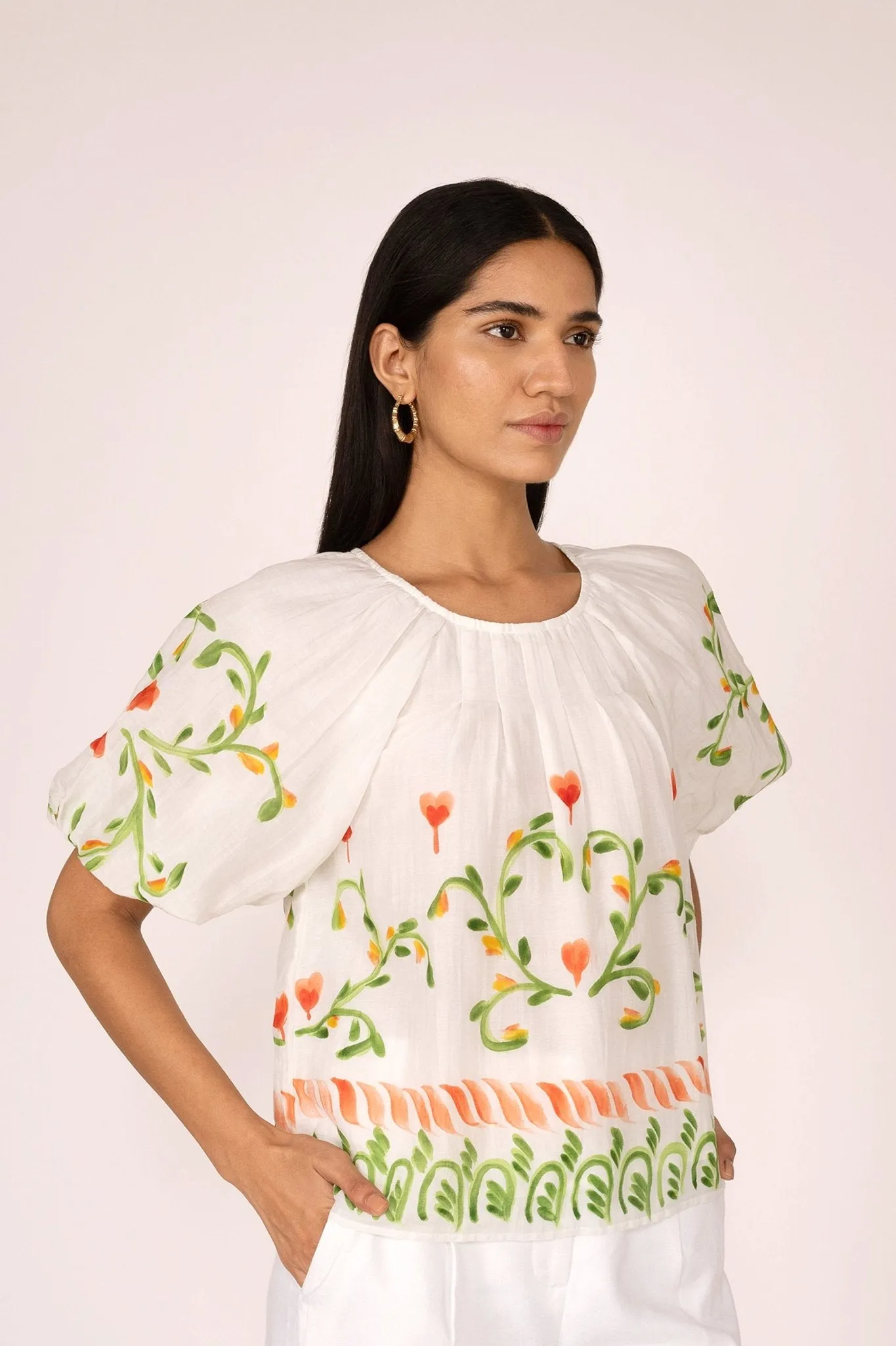 Oana Top Hand Painted Watermelon sold by Banjanan product image thumbnail 2
