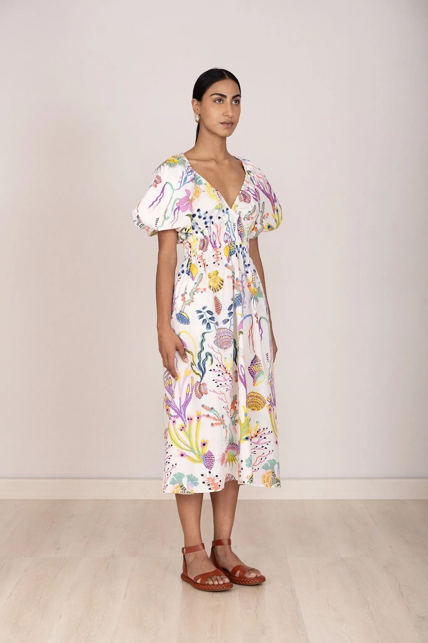 Francesca Dress Marine Mirage sold by Banjanan product image thumbnail 4