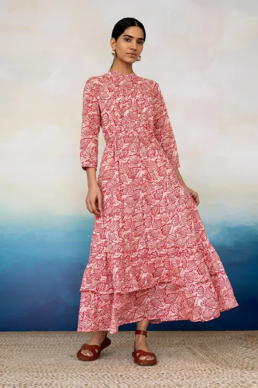 Bazaar Dress Shell Coral sold by Banjanan