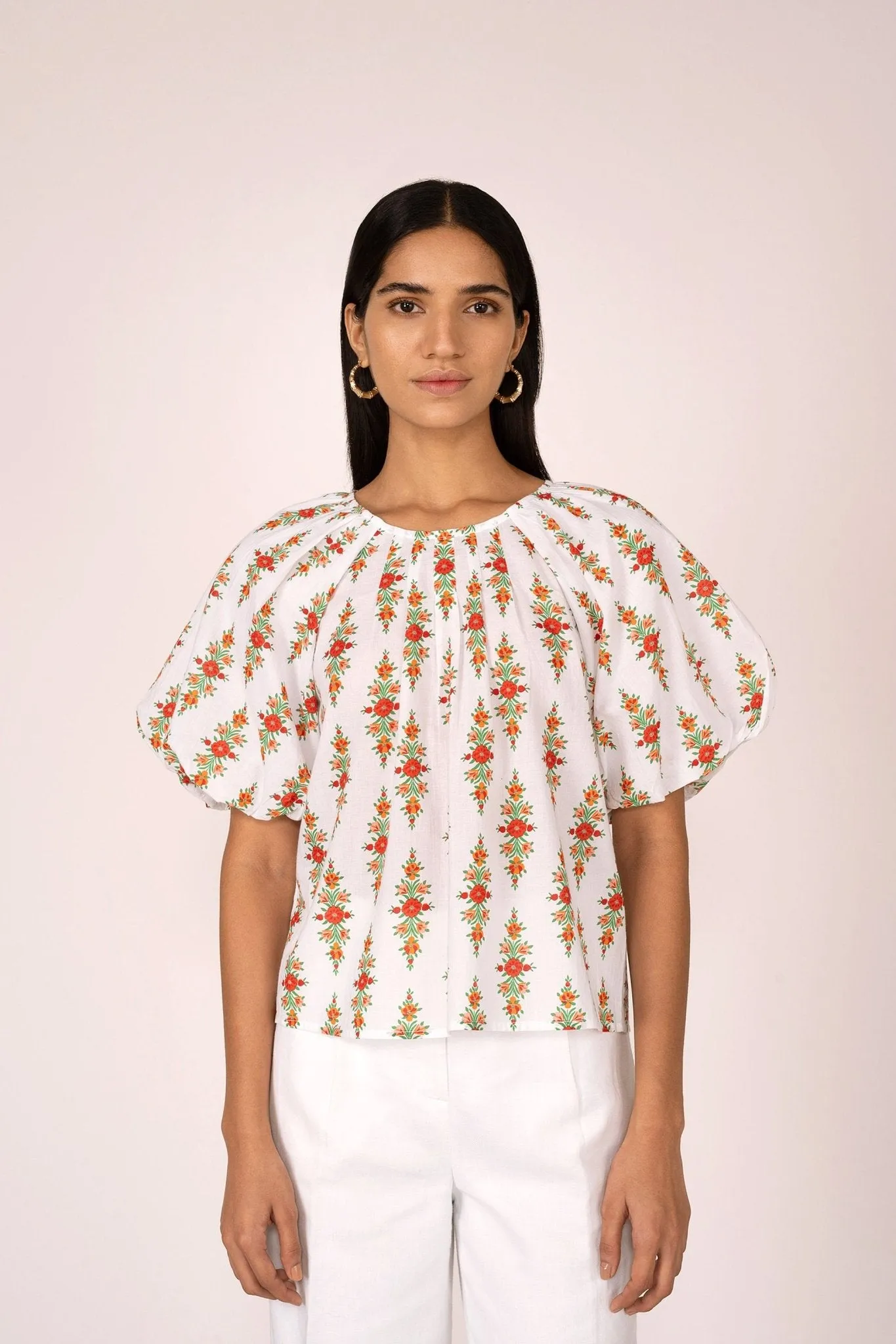 Oana Top Kashmir Trail Coconut sold by Banjanan