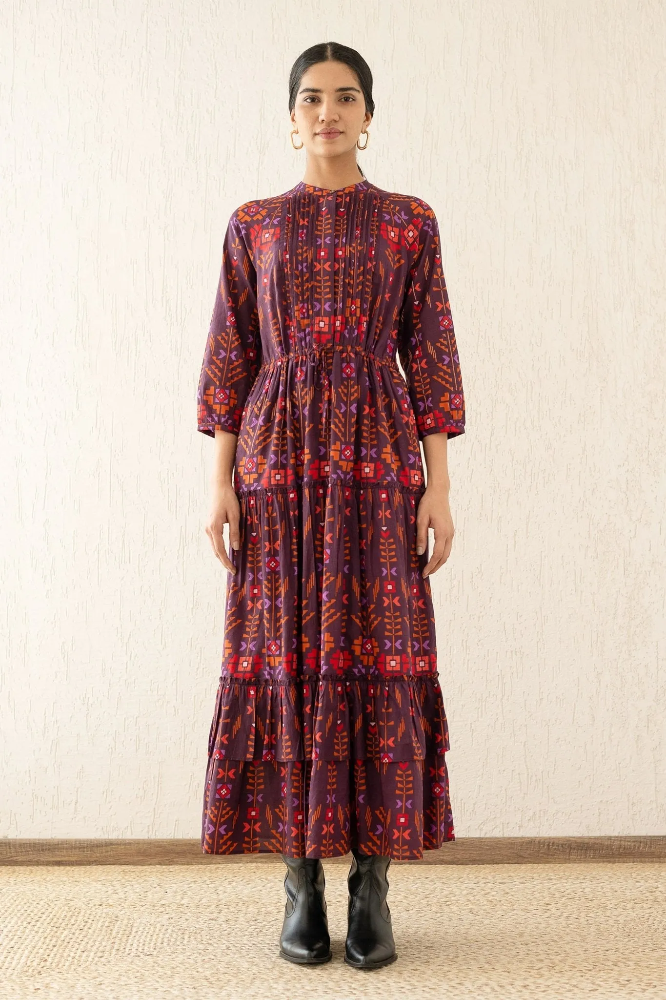 Bazaar Dress Emilie Deco Cinnamon sold by Banjanan product image thumbnail 2