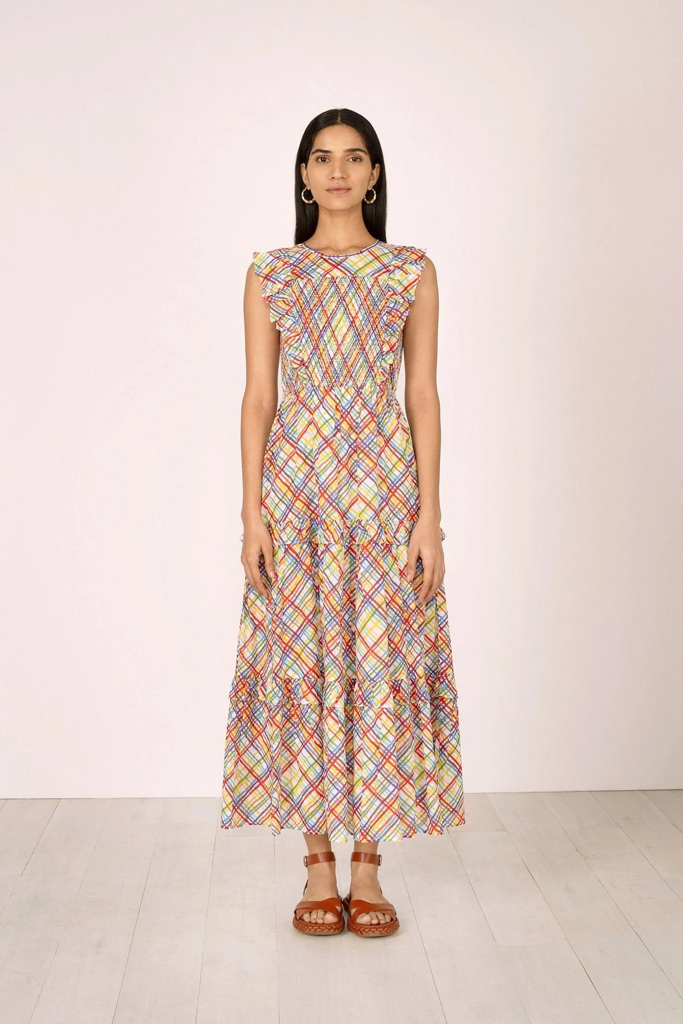 Iris Dress Rainbow Hibiscus sold by Banjanan