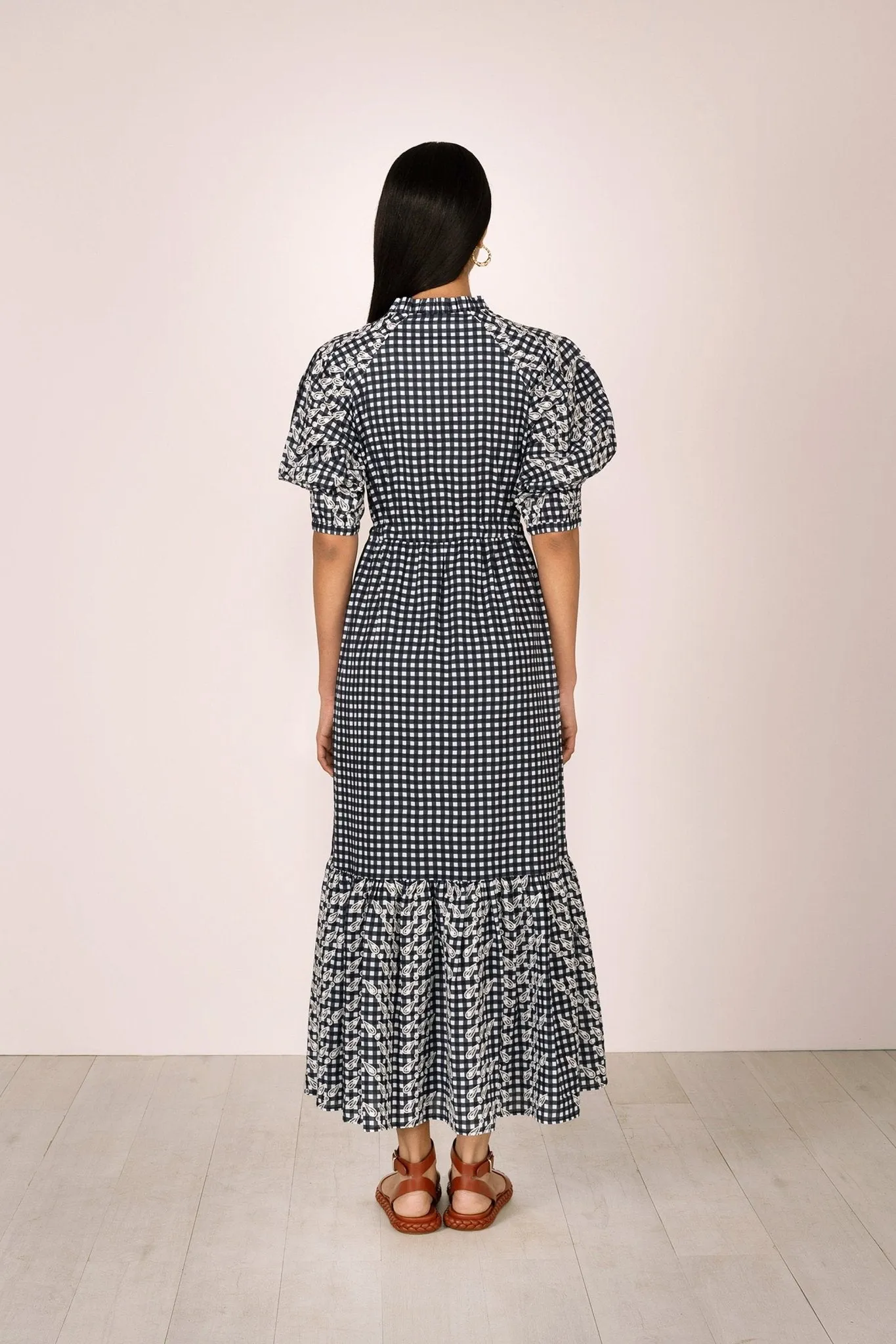 Betty Dress Gingham Noir sold by Banjanan product image thumbnail 4