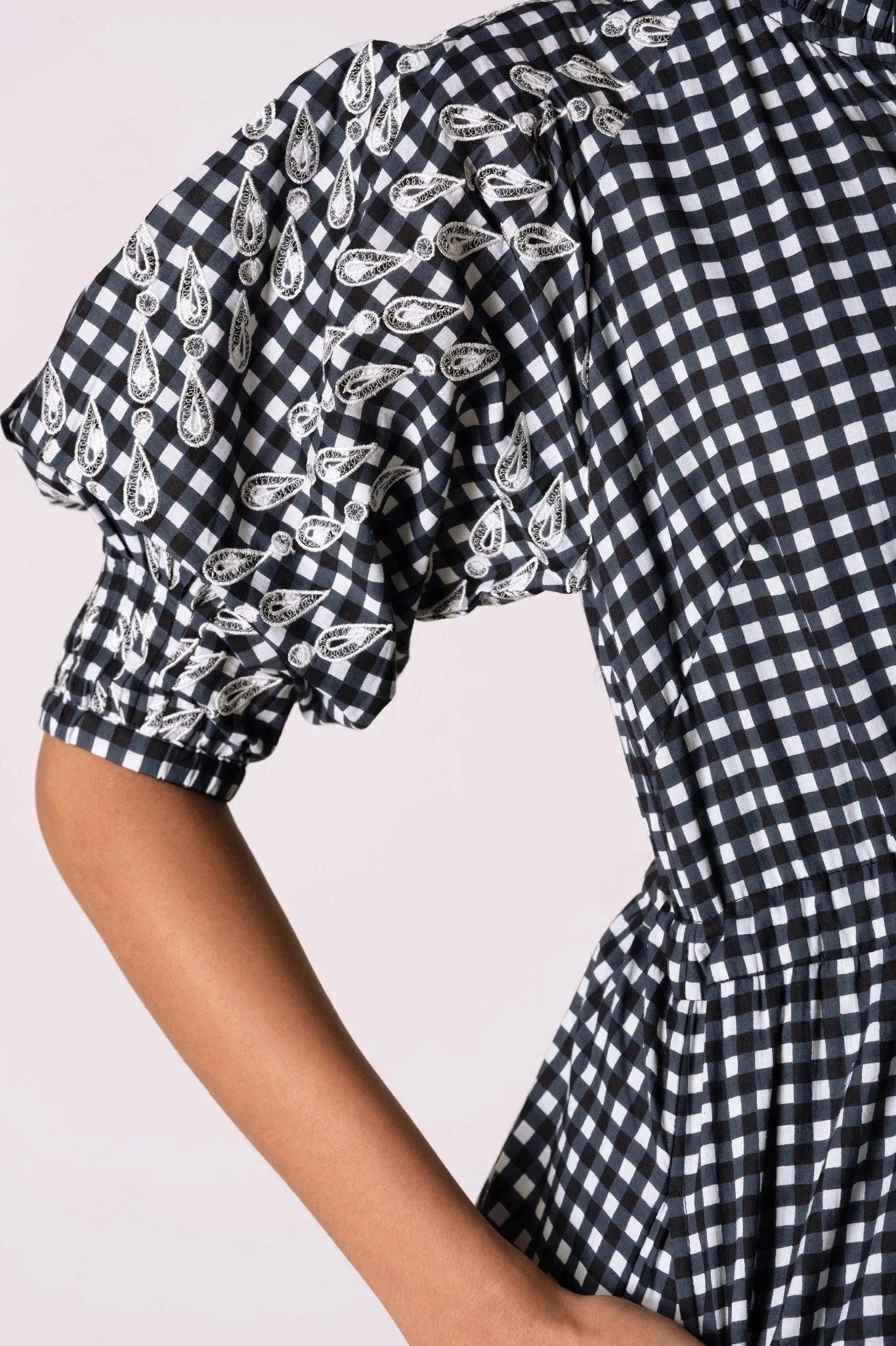 Betty Dress Gingham Noir sold by Banjanan product image thumbnail 3