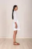 Lucia Dress Heraldic White sold by Banjanan