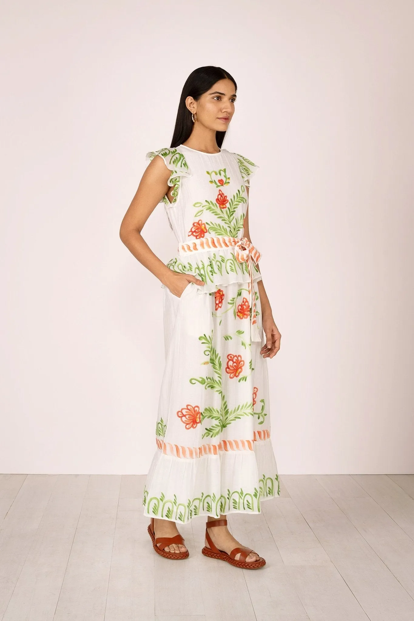 Basha Dress Hand Painted Watermelon sold by Banjanan product image thumbnail 5