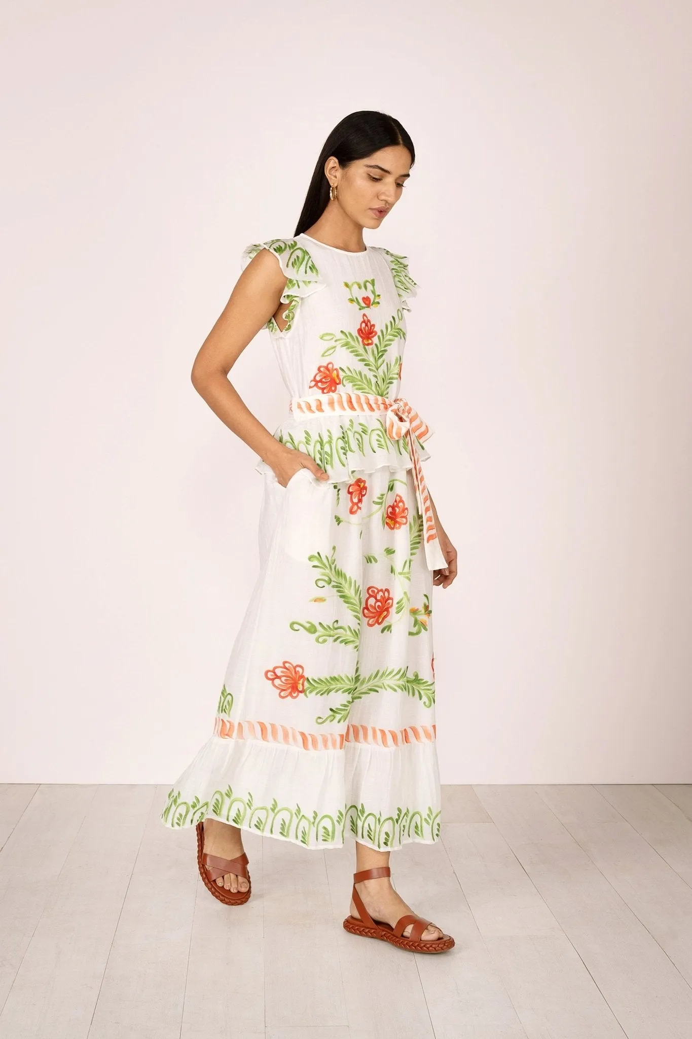 Basha Dress Hand Painted Watermelon sold by Banjanan product image thumbnail 2