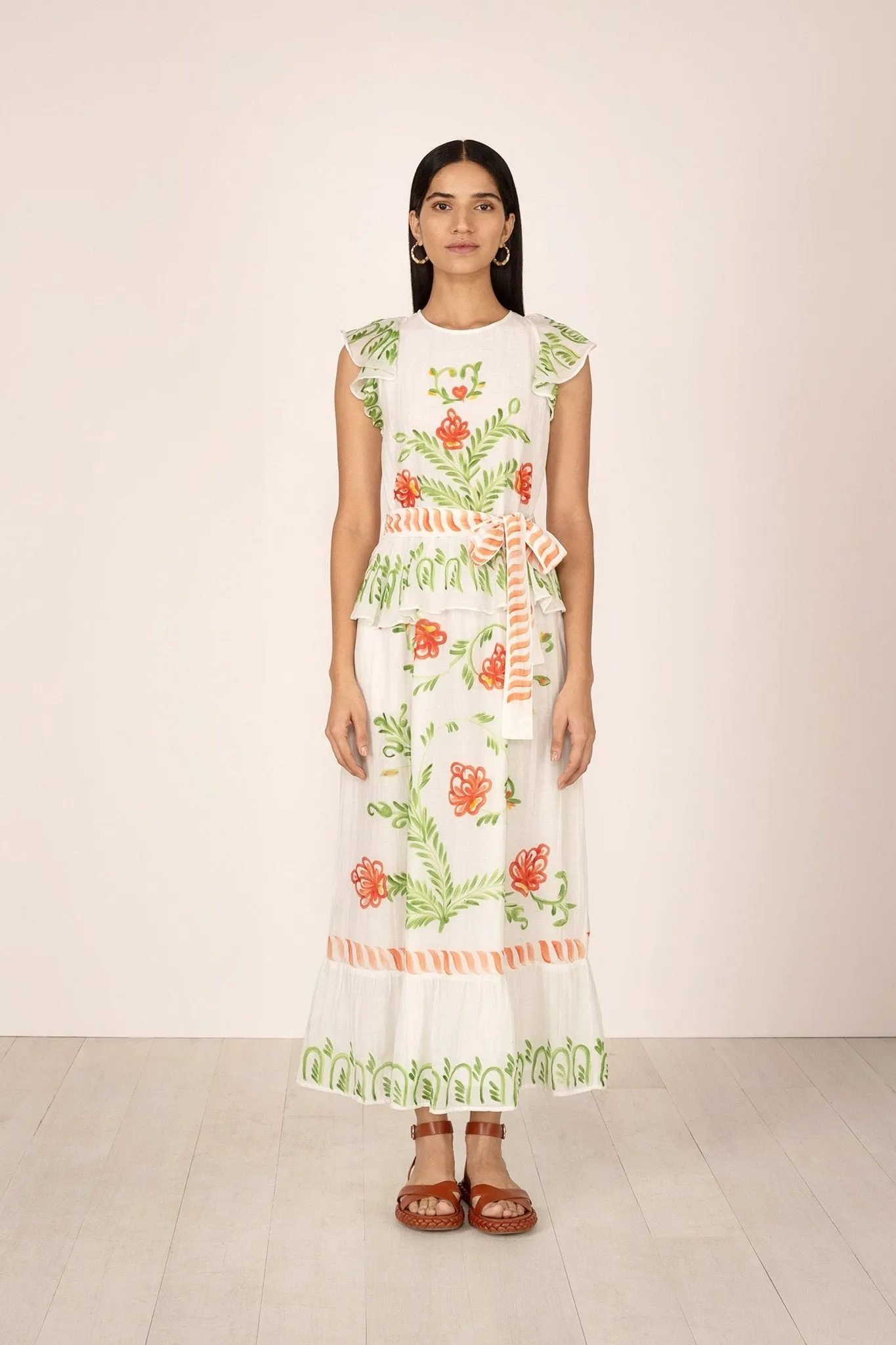 Basha Dress Hand Painted Watermelon sold by Banjanan