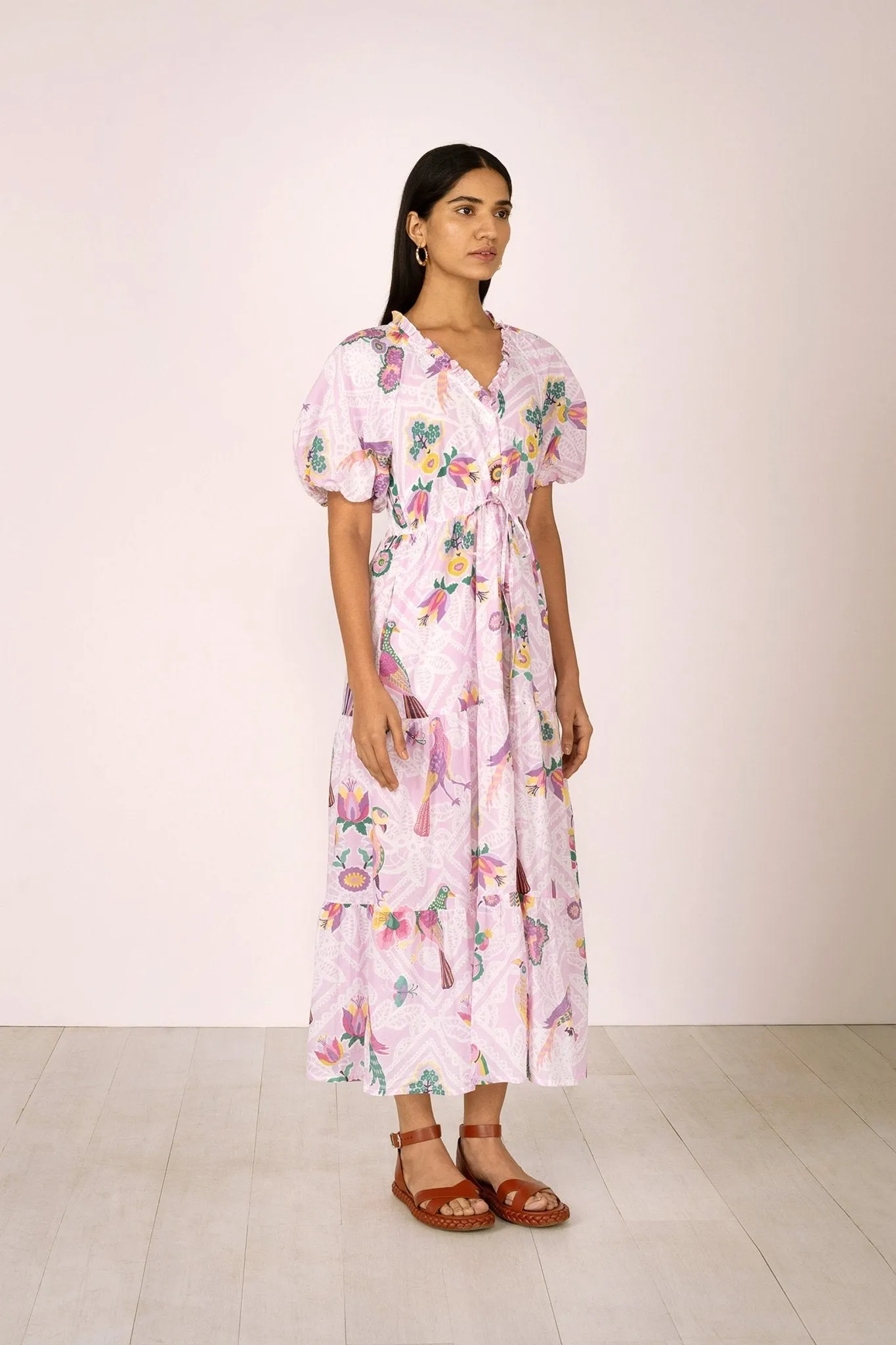 Poppy Dress Folk Lace Lavender sold by Banjanan product image thumbnail 5