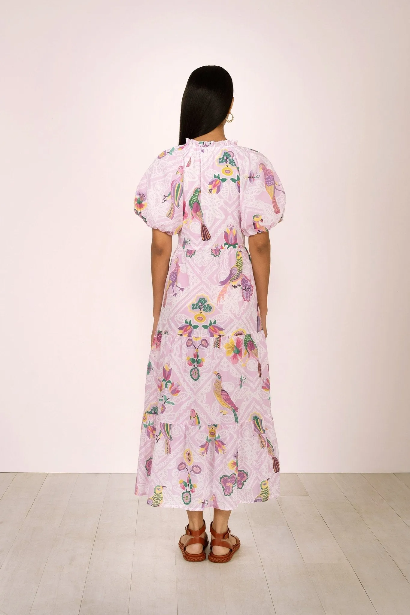 Poppy Dress Folk Lace Lavender sold by Banjanan product image thumbnail 3