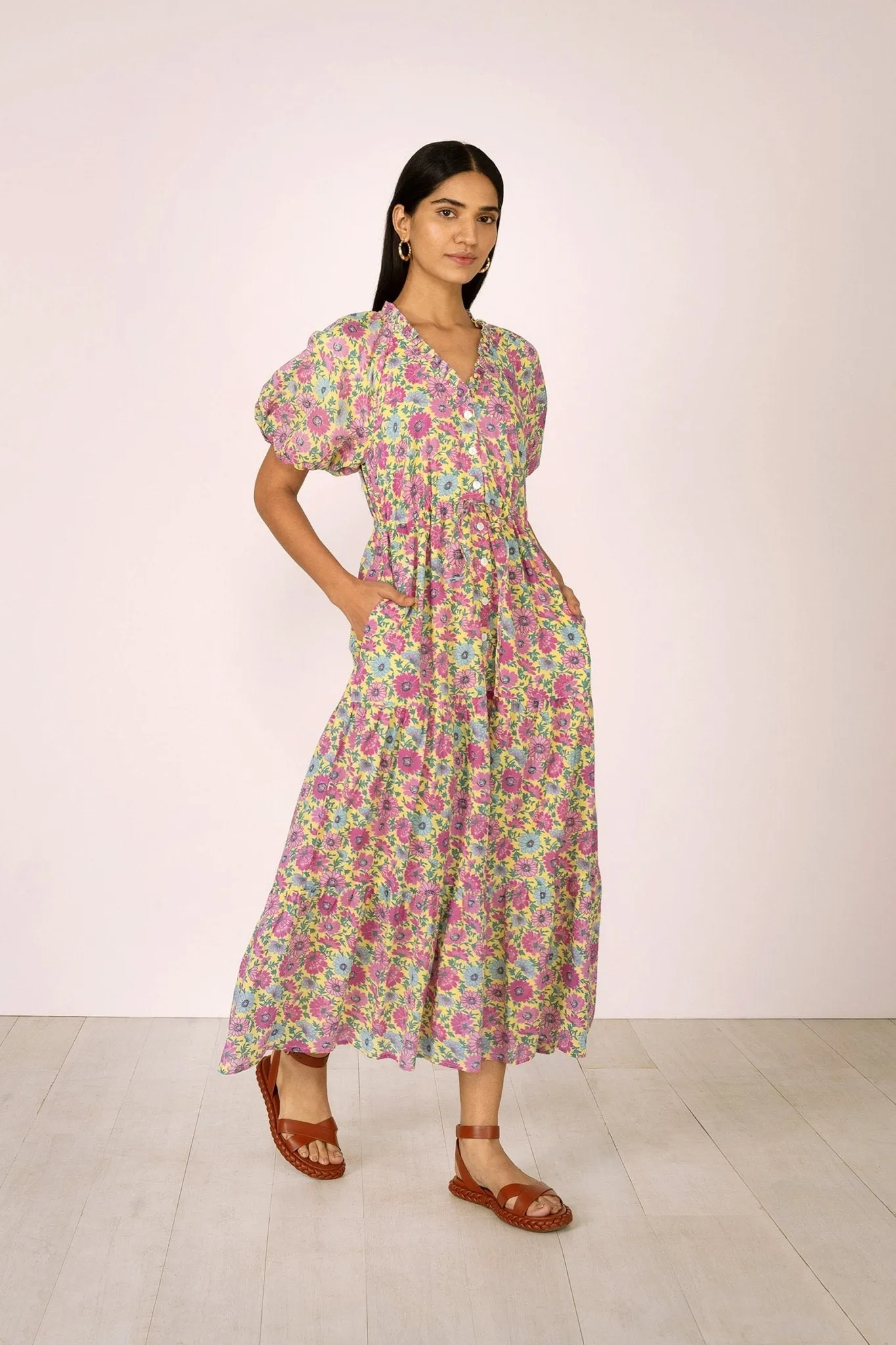 Poppy Dress Daisy Lemon sold by Banjanan product image thumbnail 2