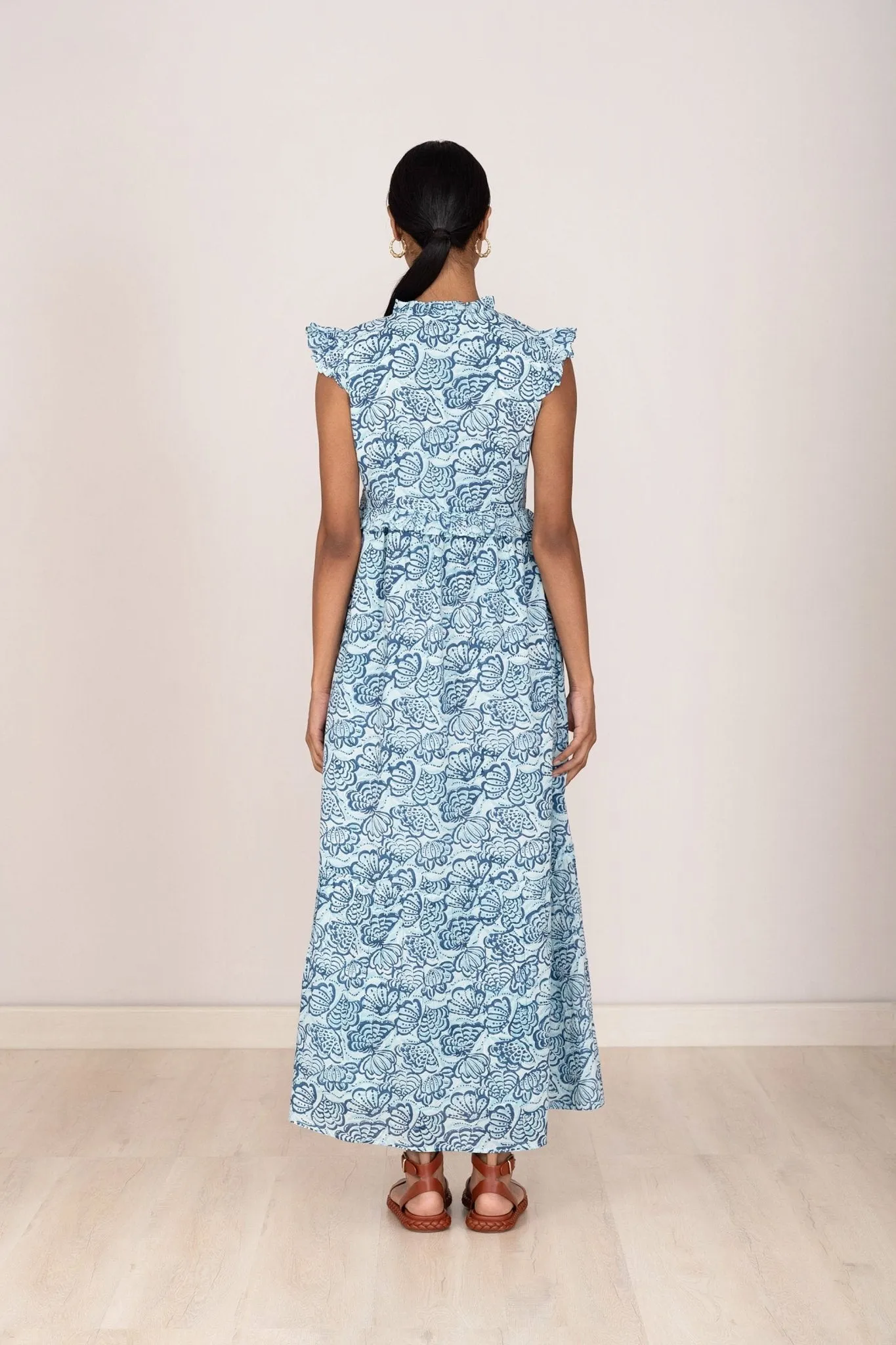 Constance Dress Shell Aqua sold by Banjanan product image thumbnail 3