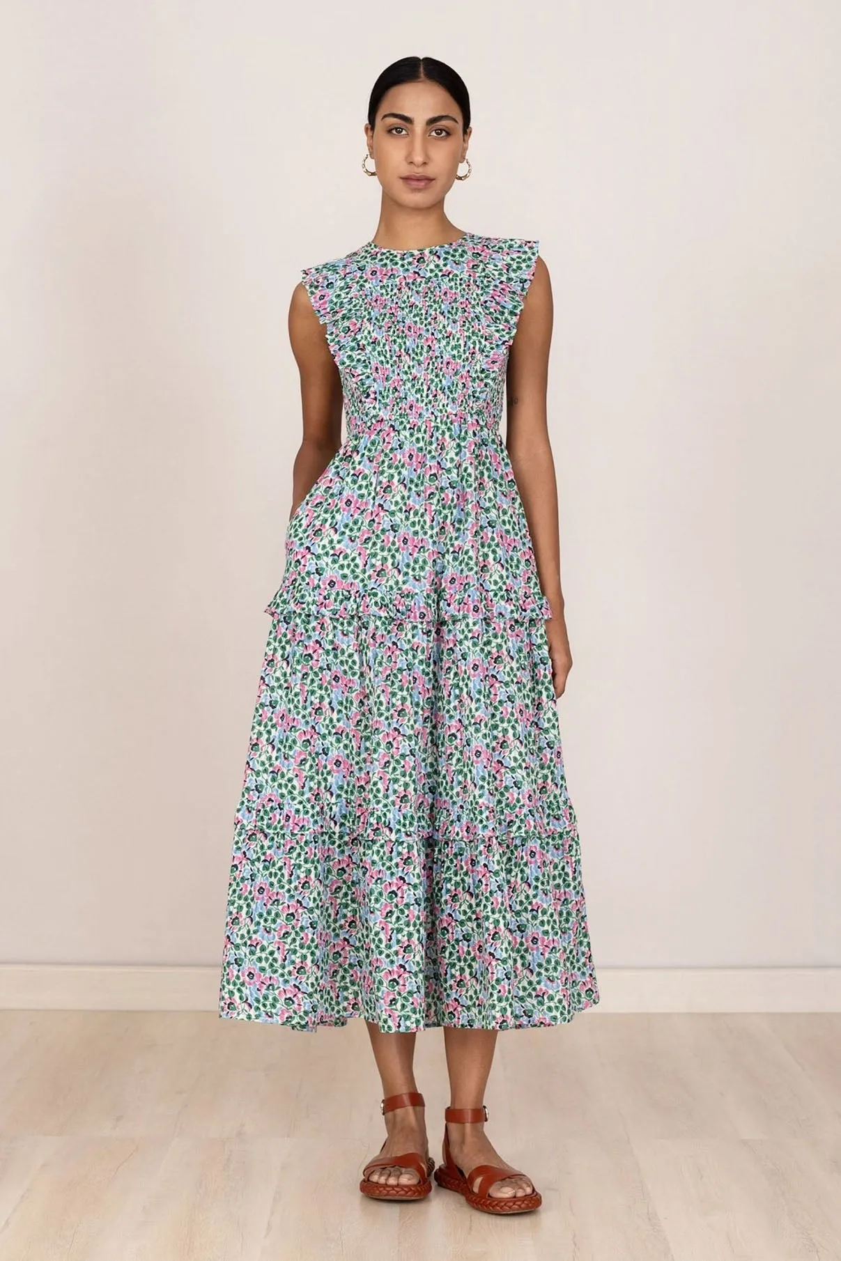 Iris Dress Margot Strawberry Cream sold by Banjanan product image thumbnail 2