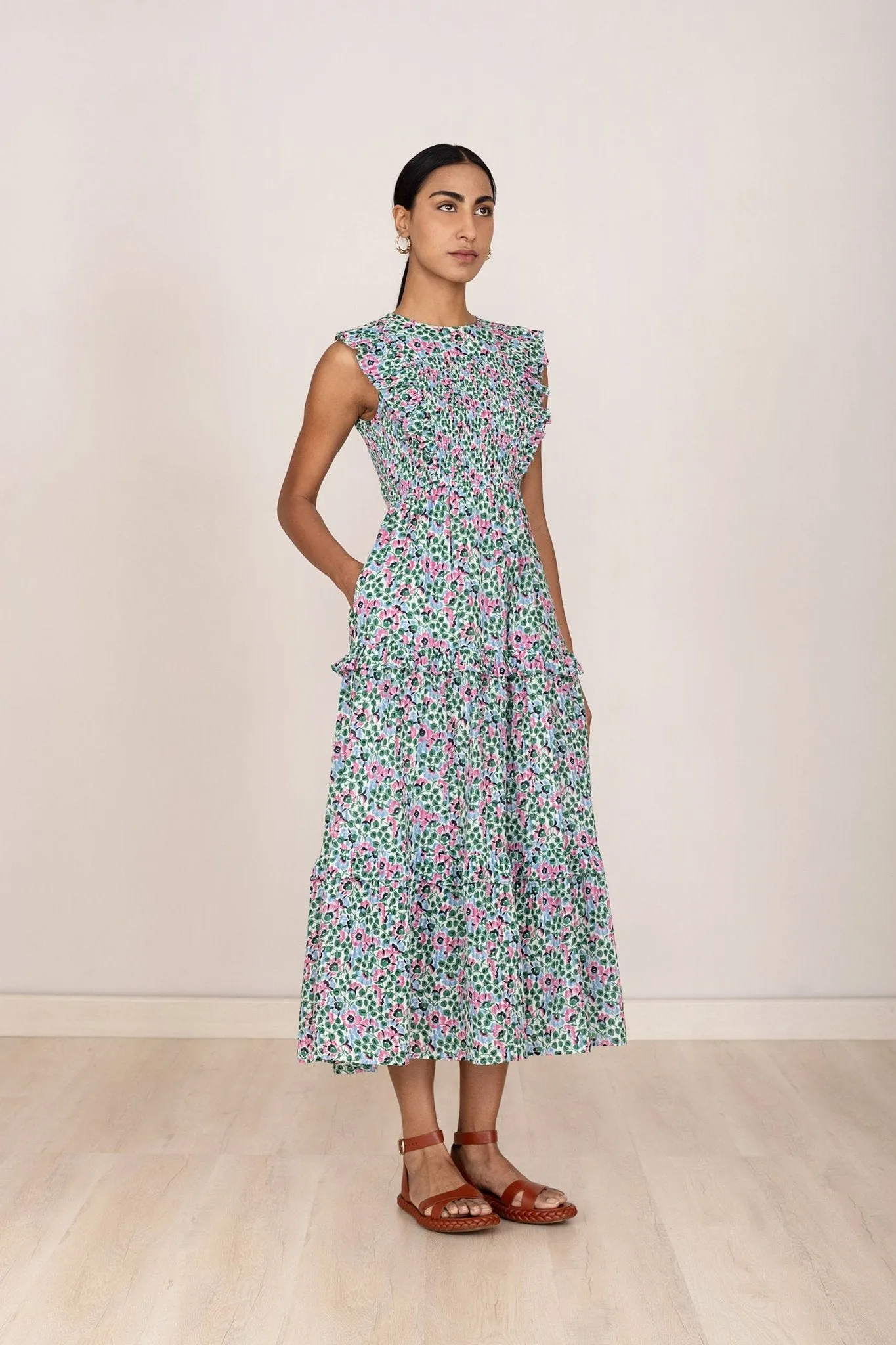 Iris Dress Margot Strawberry Cream sold by Banjanan product image thumbnail 4