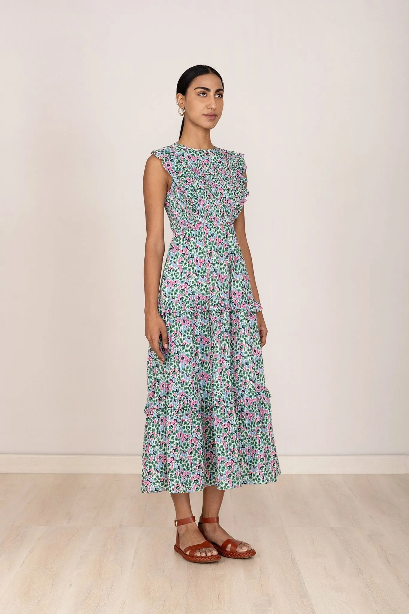 Iris Dress Margot Strawberry Cream sold by Banjanan product image thumbnail 5