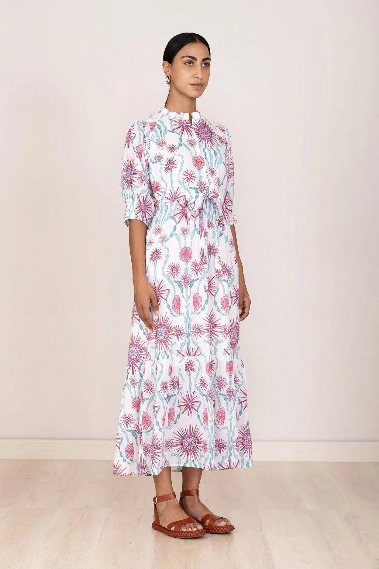 Betty Dress Anemone Glow sold by Banjanan