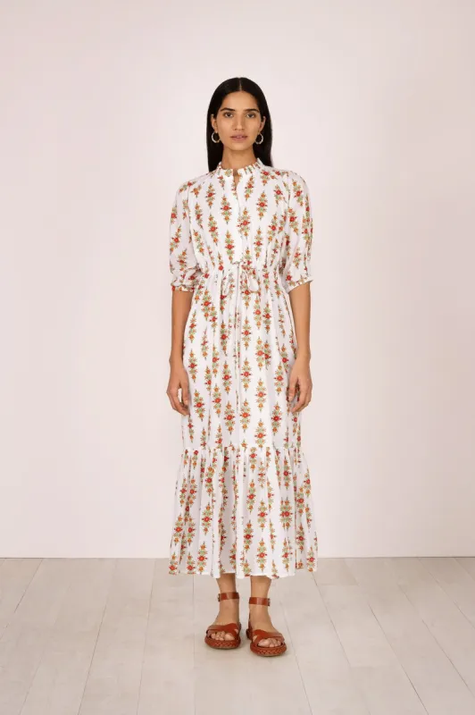 Betty Dress Kashmir Trail Coconut made by Banjanan