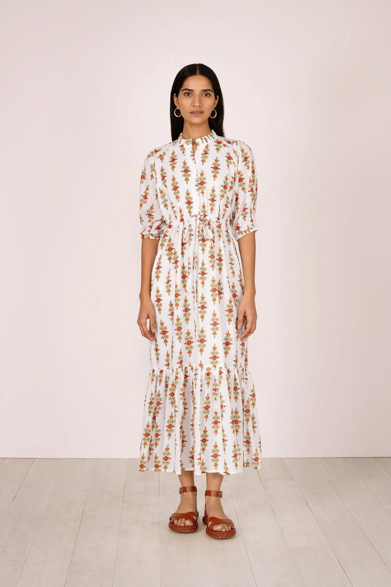 Betty Dress Kashmir Trail Coconut sold by Banjanan