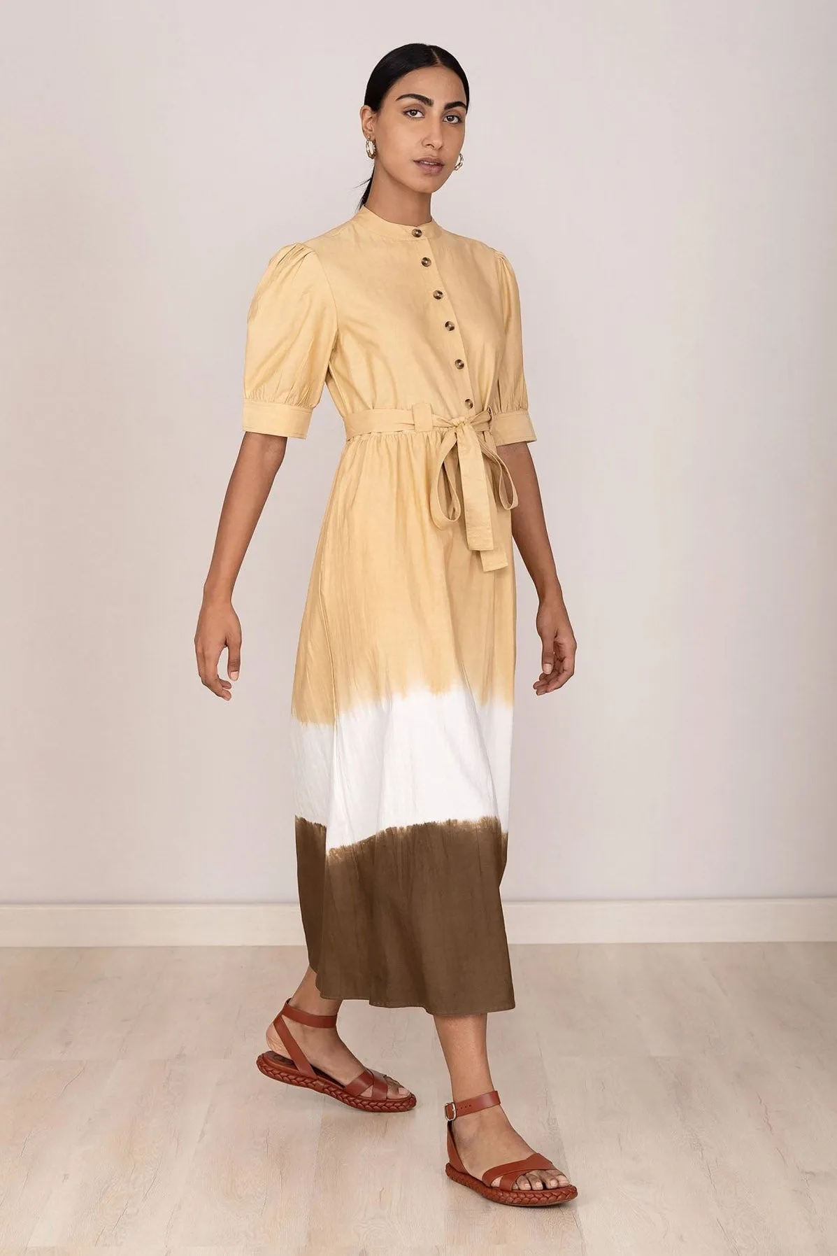 Daffodil Dress Hand Dip Dye Sand sold by Banjanan product image thumbnail 2