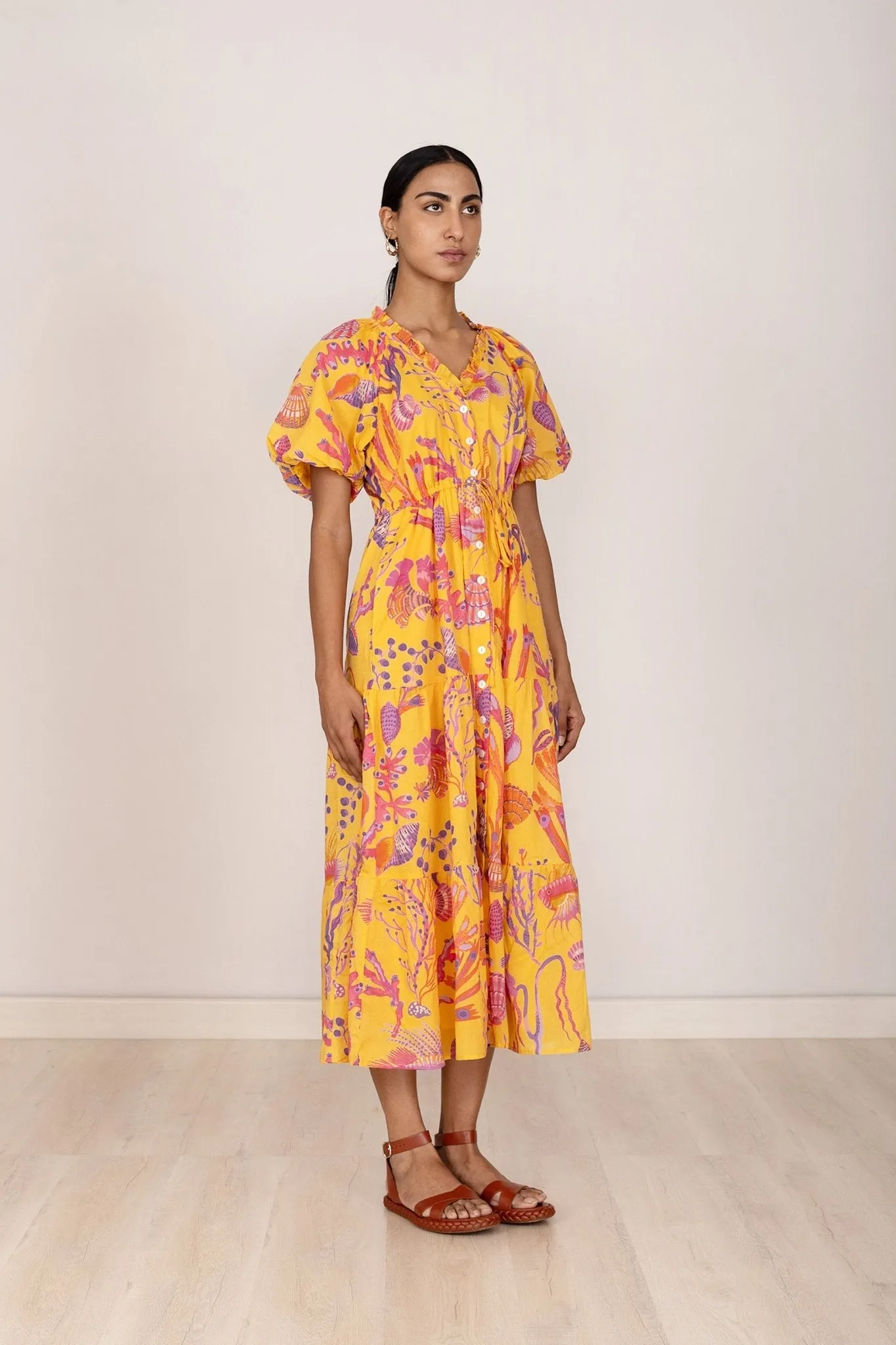 Poppy Dress Marine Golden sold by Banjanan product image thumbnail 3