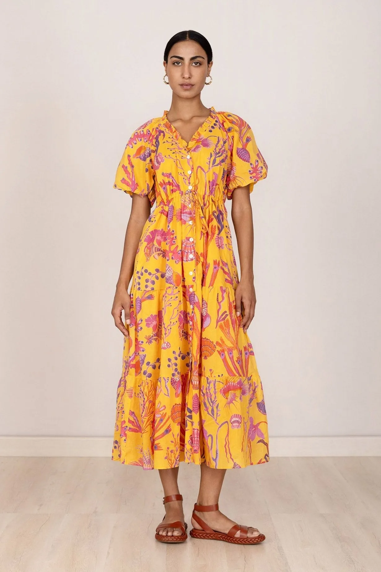 Poppy Dress Marine Golden sold by Banjanan product image thumbnail 2