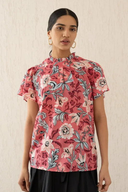 Joyful Top Elisabetta Vine Rose sold by Banjanan