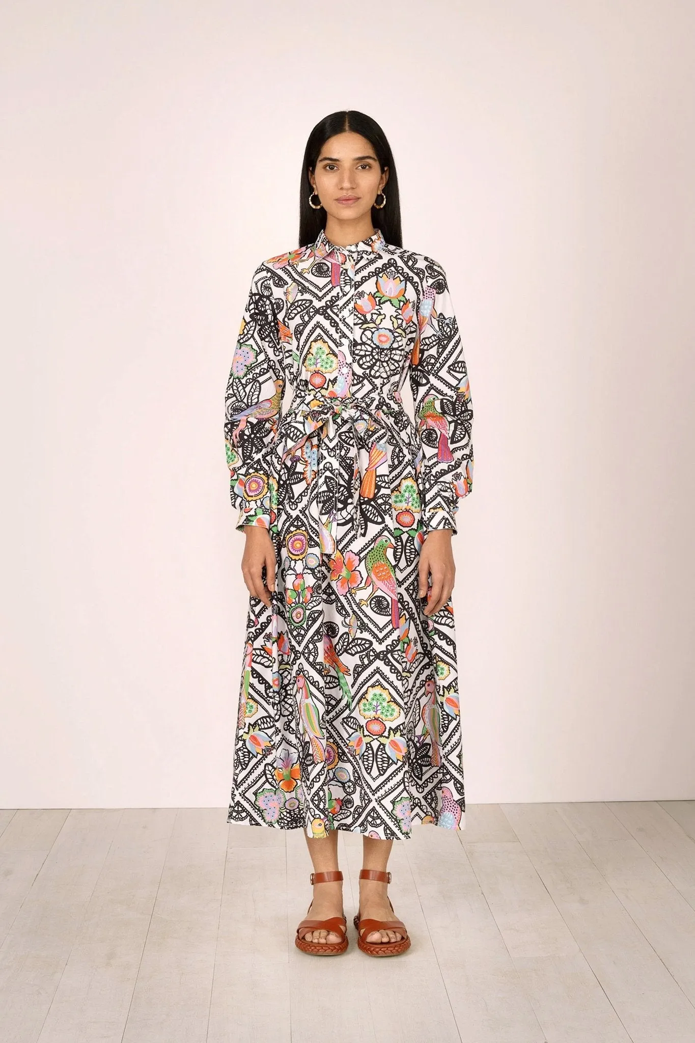 Daffodil Dress Folk Lace Black sold by Banjanan