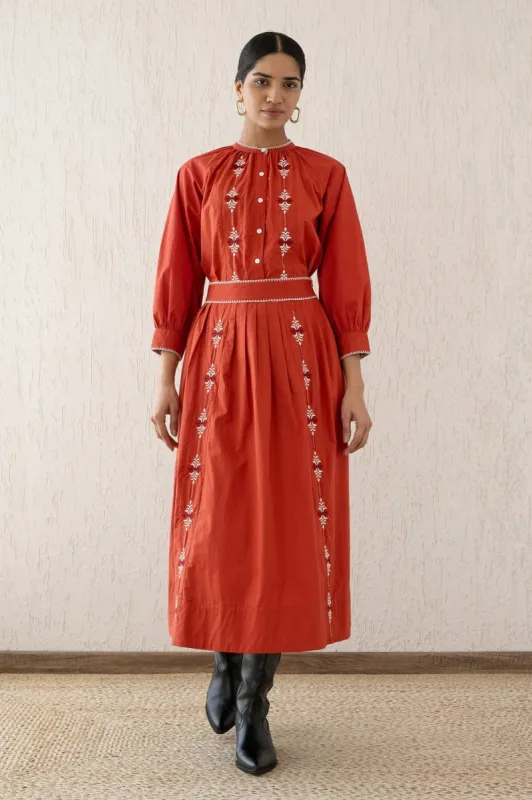 Magdalena Skirt Sacher Rooibos sold by Banjanan