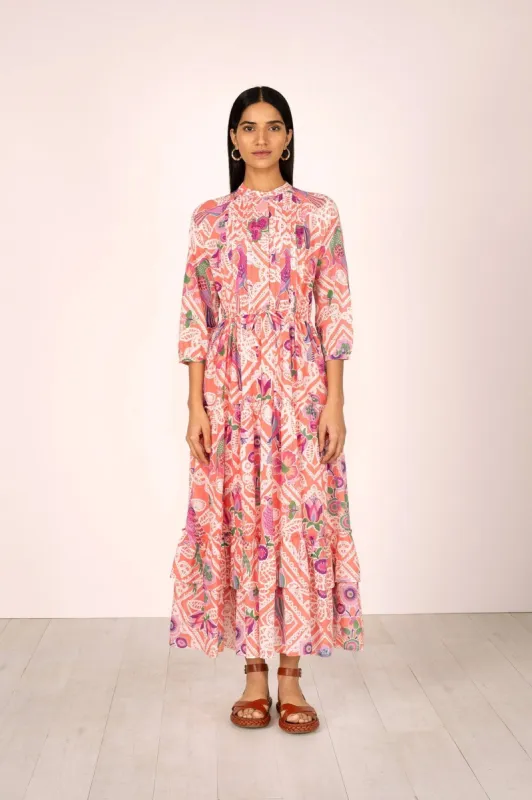 Bazaar Dress Folk Lace Rose sold by Banjanan