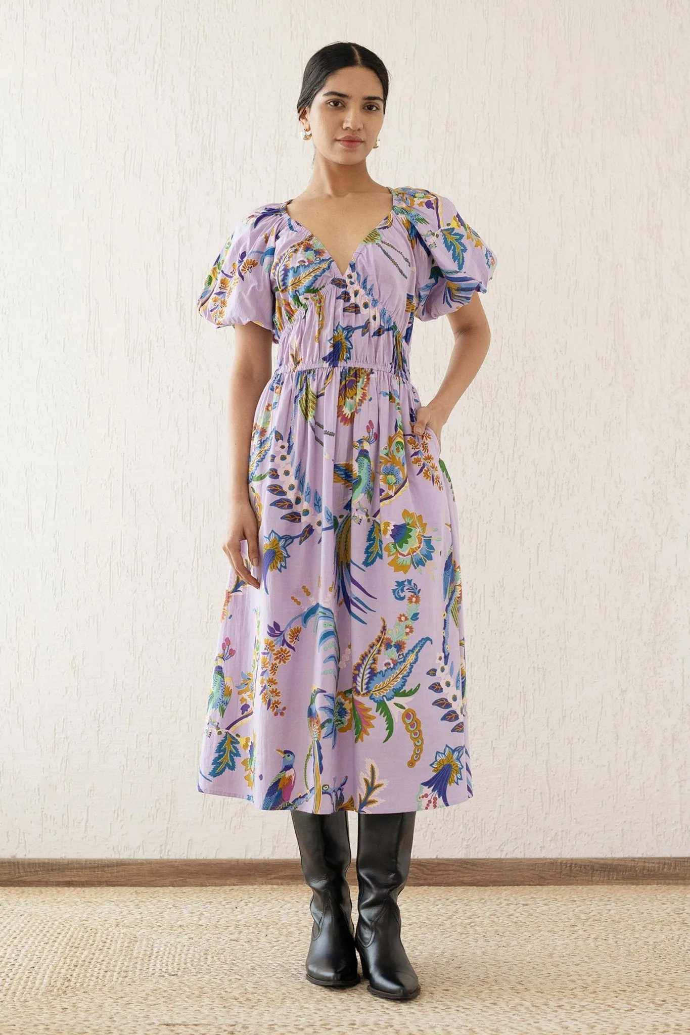 Francesca Dress Vienna Waltz Lilac sold by Banjanan product image thumbnail 4