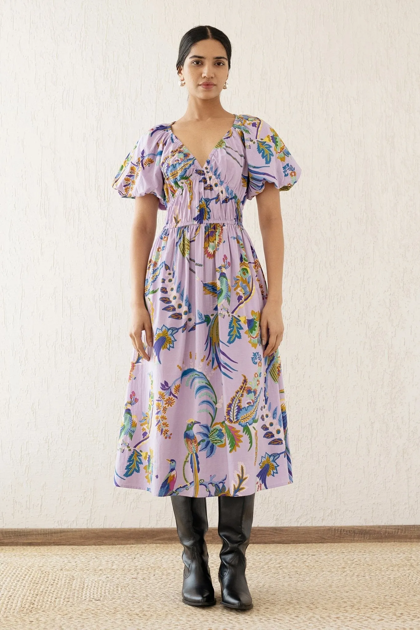 Francesca Dress Vienna Waltz Lilac sold by Banjanan
