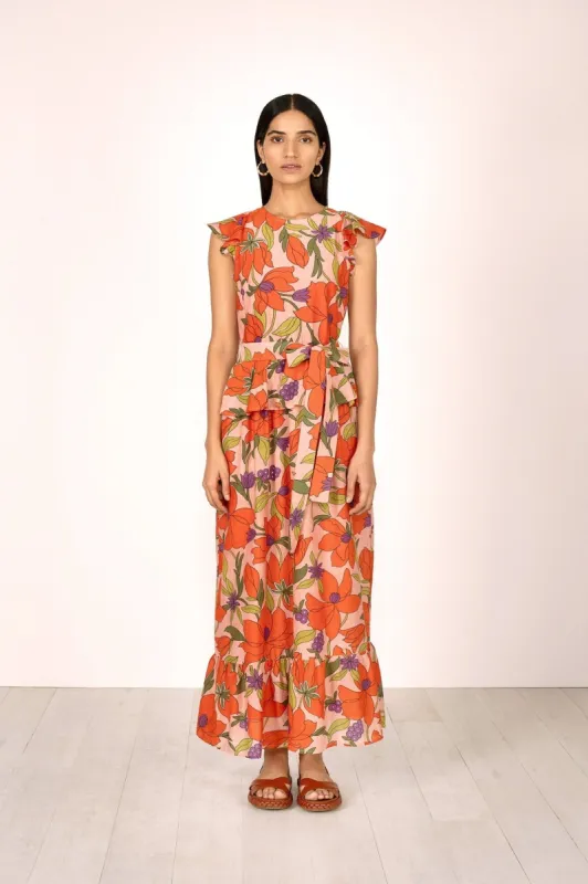 Basha Dress Magnolia Rose sold by Banjanan