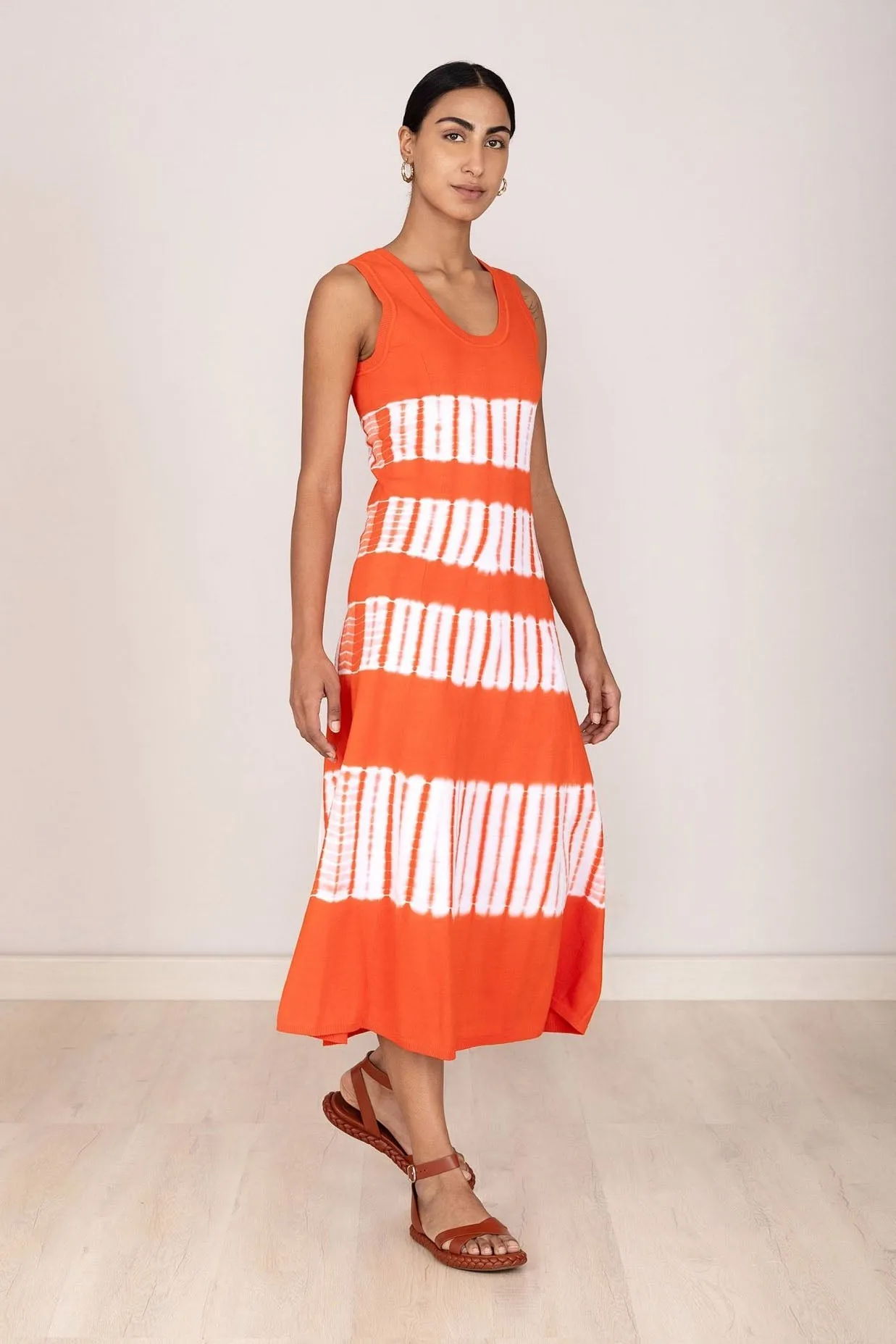 Genoa Tie-Dye Dress Sunset sold by Banjanan