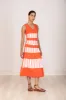 Genoa Tie-Dye Dress Sunset sold by Banjanan