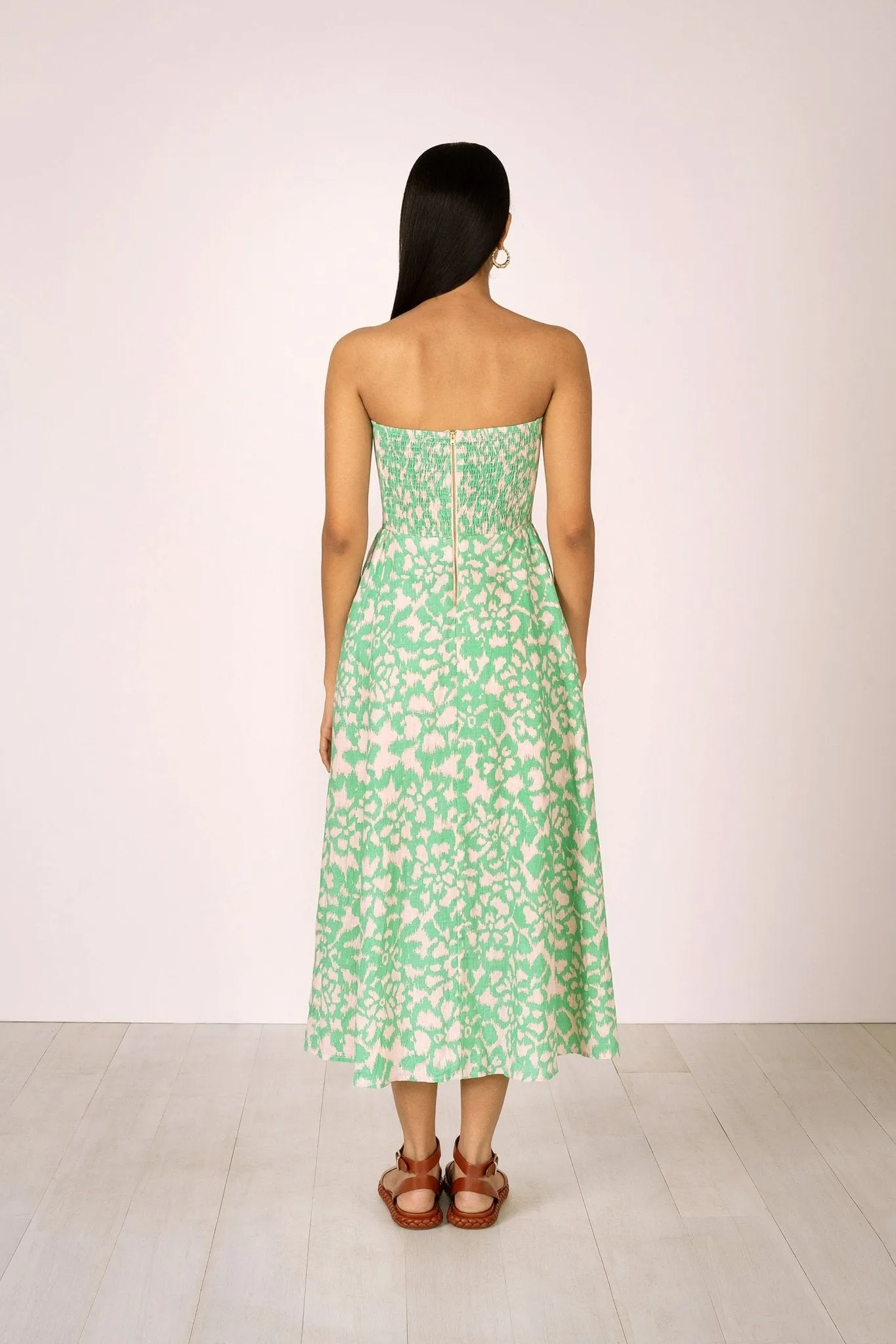 Simona Dress Ikat Floral Calcite sold by Banjanan product image thumbnail 3