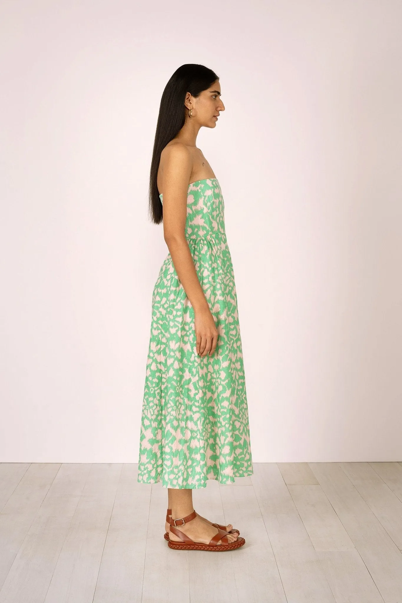 Simona Dress Ikat Floral Calcite sold by Banjanan product image thumbnail 4