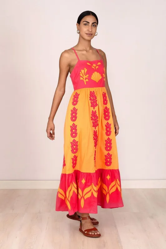 Hazel Dress Applique Fiesta sold by Banjanan