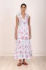 Constance Dress Anemone Glow sold by Banjanan