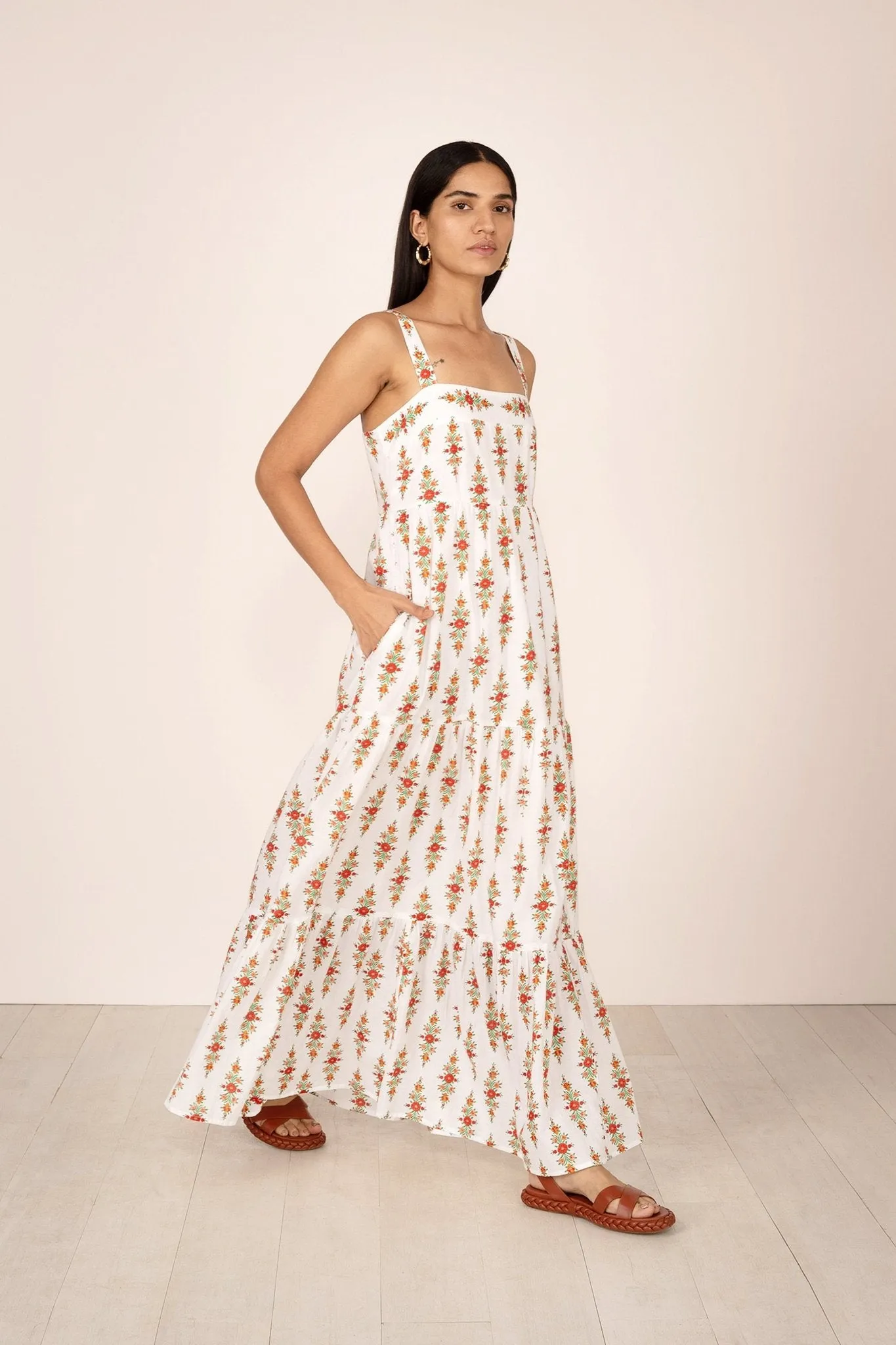 Daniella Dress Kashmir Trail Coconut sold by Banjanan product image thumbnail 2