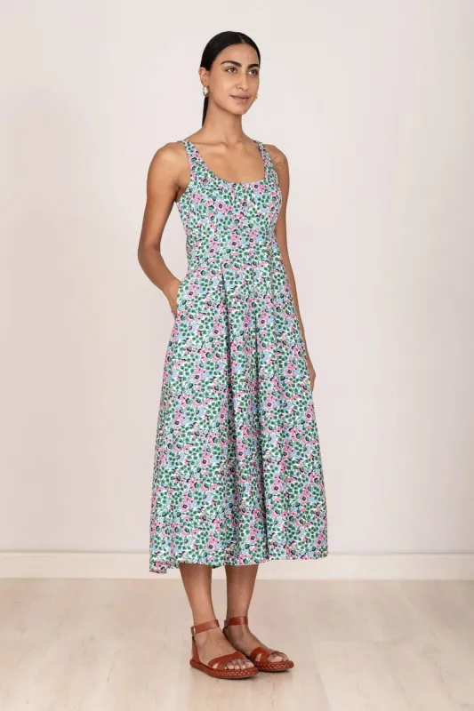 Bianca Dress Margot Strawberry Cream sold by Banjanan