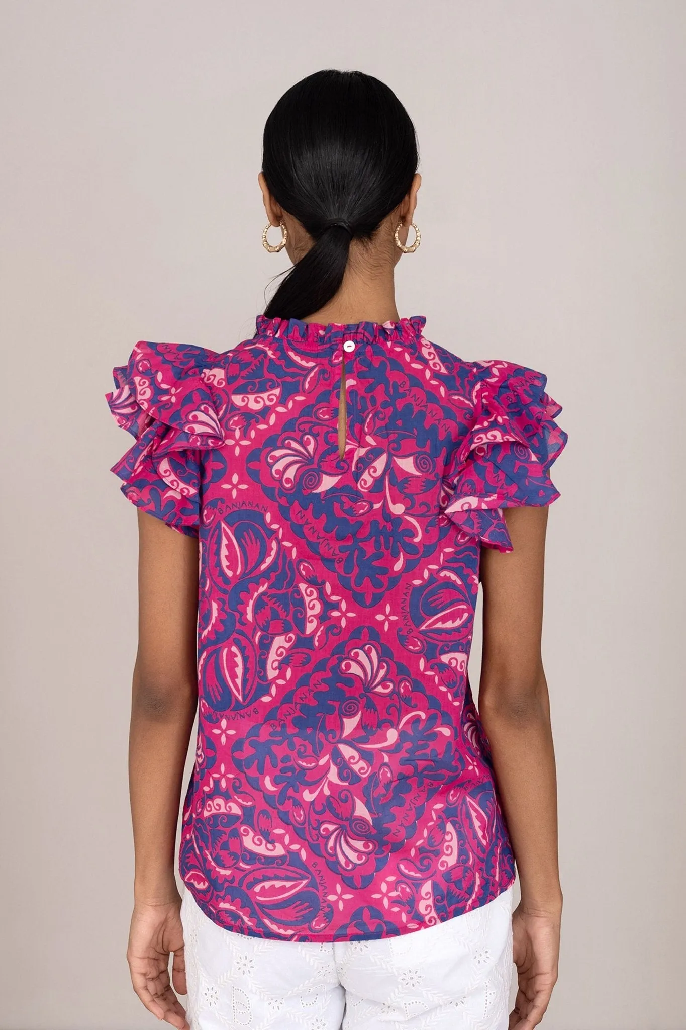 Klara Top Bandana Fuchsia sold by Banjanan product image thumbnail 3