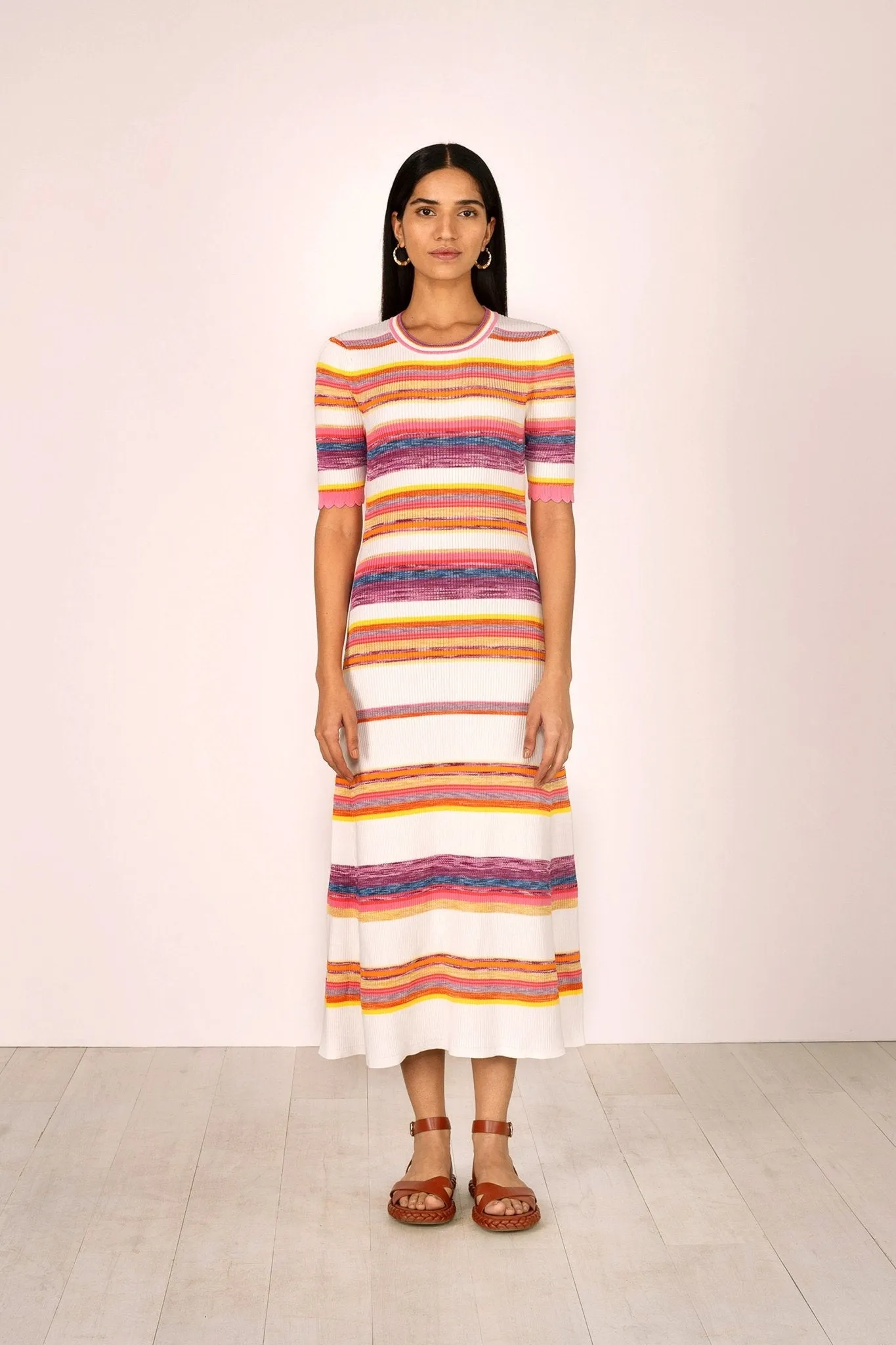 Calla Knit Dress Ombre sold by Banjanan